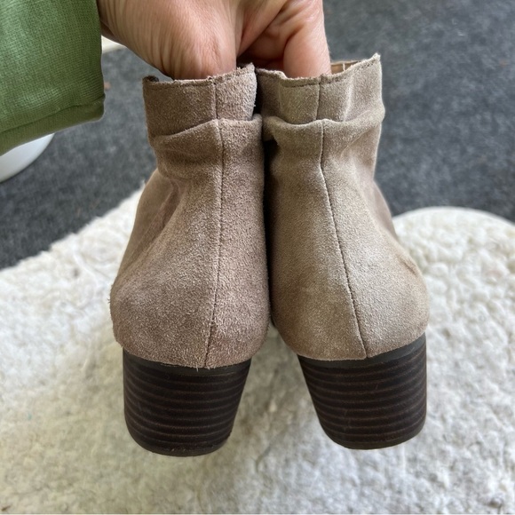 Jessica Simpson Dalisa Beige Suede Western Boho Slouch Neutral Booties 10M - Picture 9 of 16